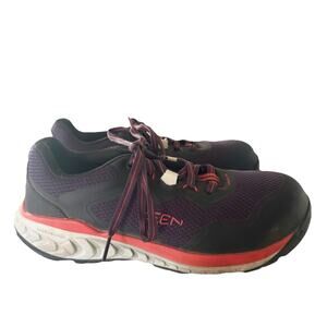 Keen Utility Men Size 8.5D Tempe Comp Toe EH Grape Black Safety Work Shoes